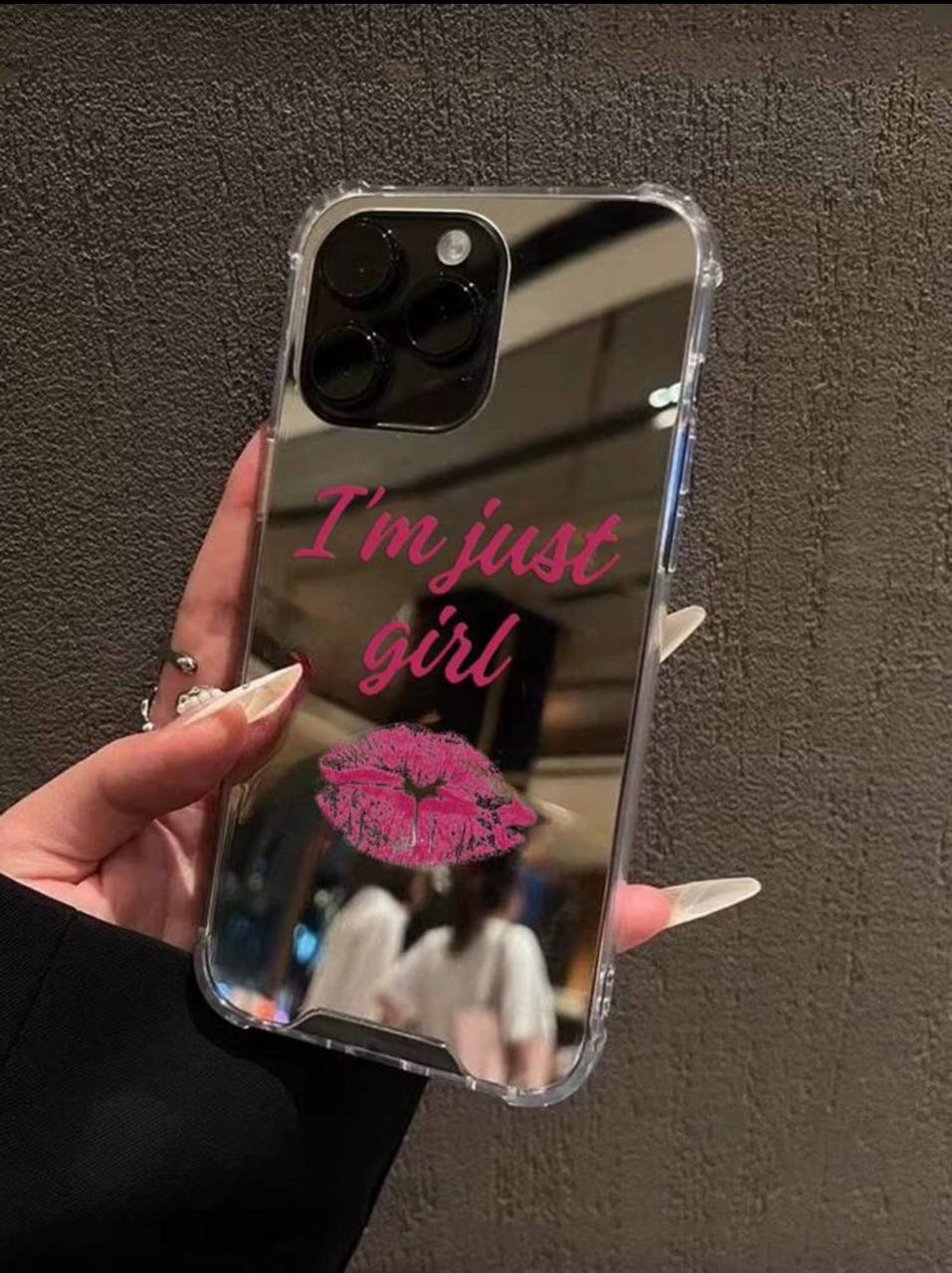Just a Girl Mirror Kiss Case