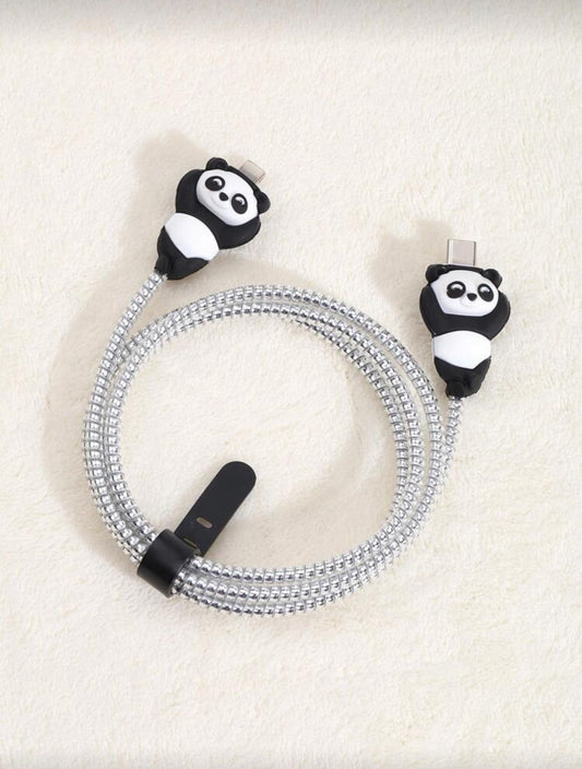 PandaBite™ 4-Piece Cable Protector Set 🐼💖