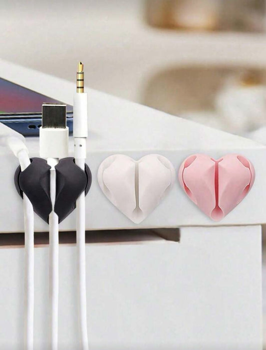 HeartClip™ Silicone Cable Organizer 💖✨