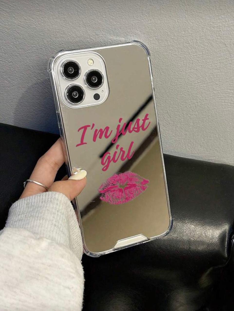 Just a Girl Mirror Kiss Case