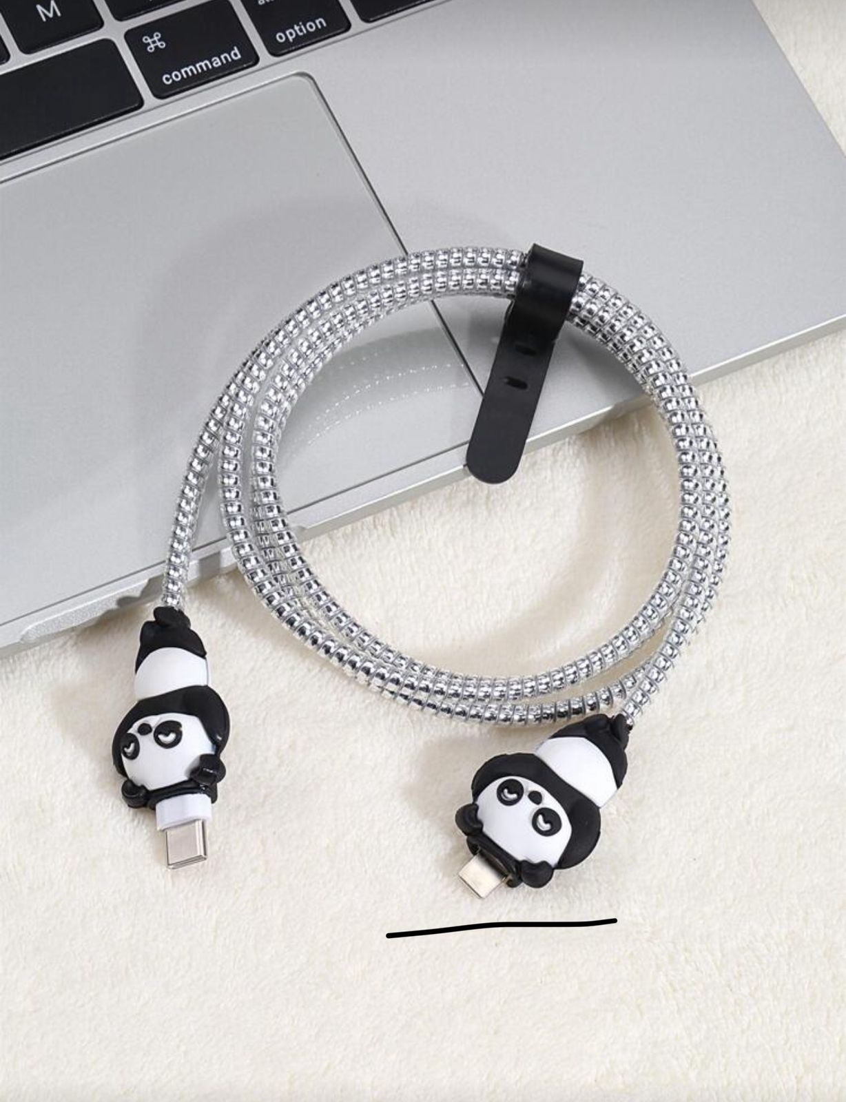 PandaBite™ 4-Piece Cable Protector Set 🐼💖