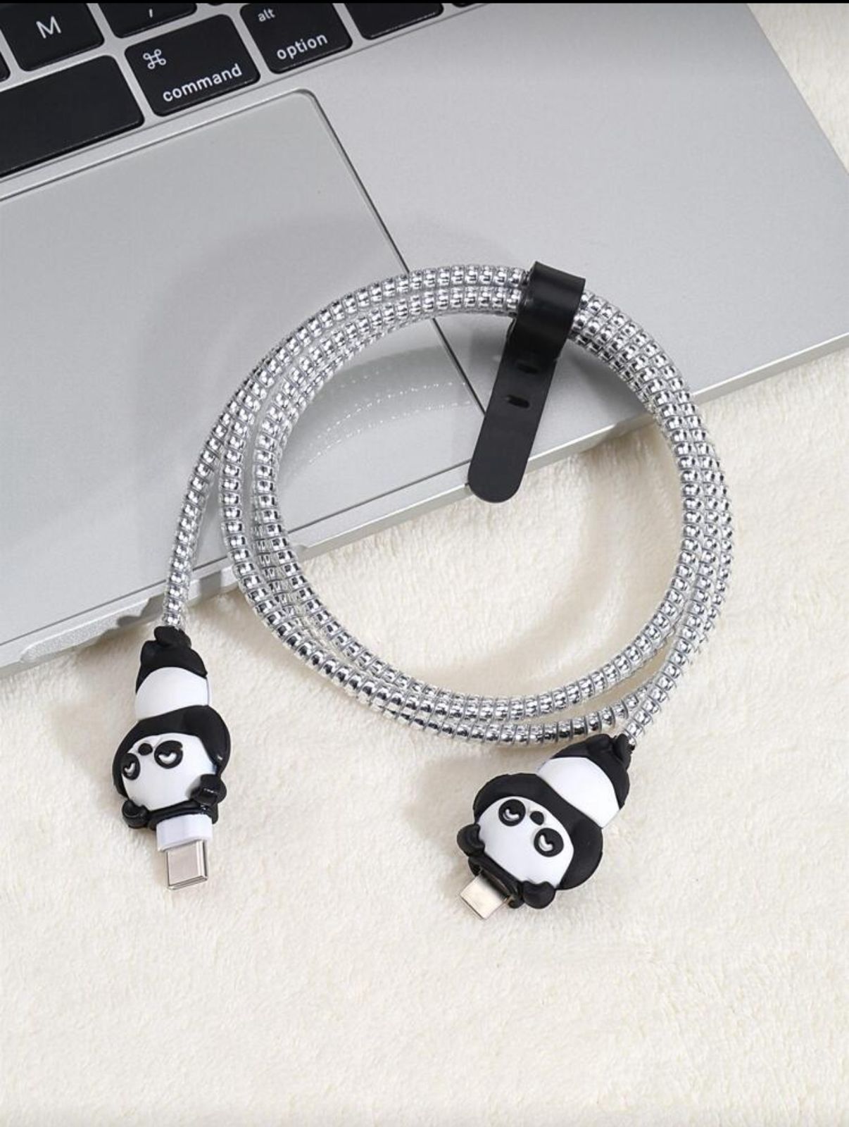 PandaBite™ 4-Piece Cable Protector Set 🐼💖