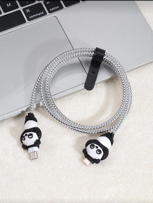 PandaBite™ 4-Piece Cable Protector Set 🐼💖