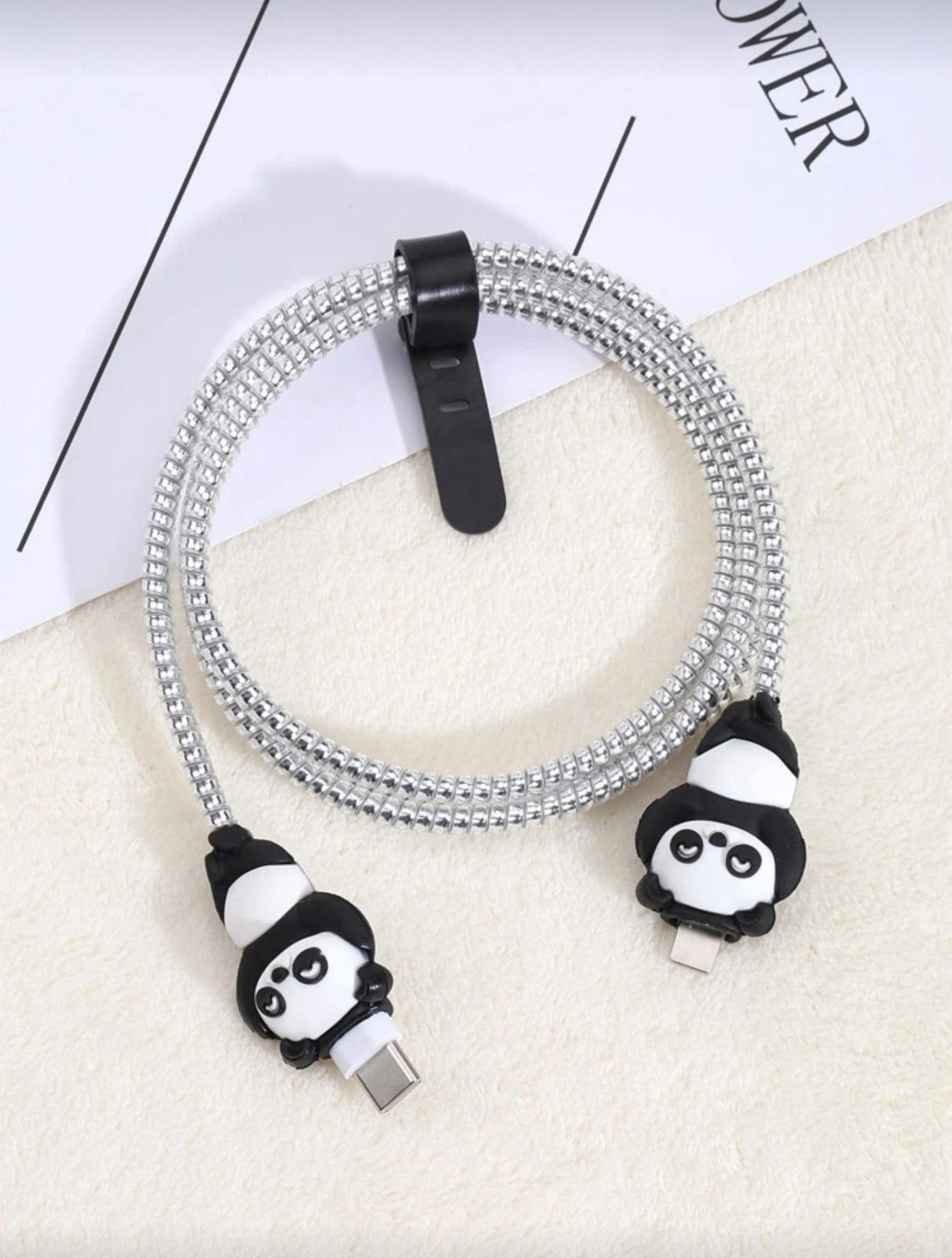 PandaBite™ 4-Piece Cable Protector Set 🐼💖