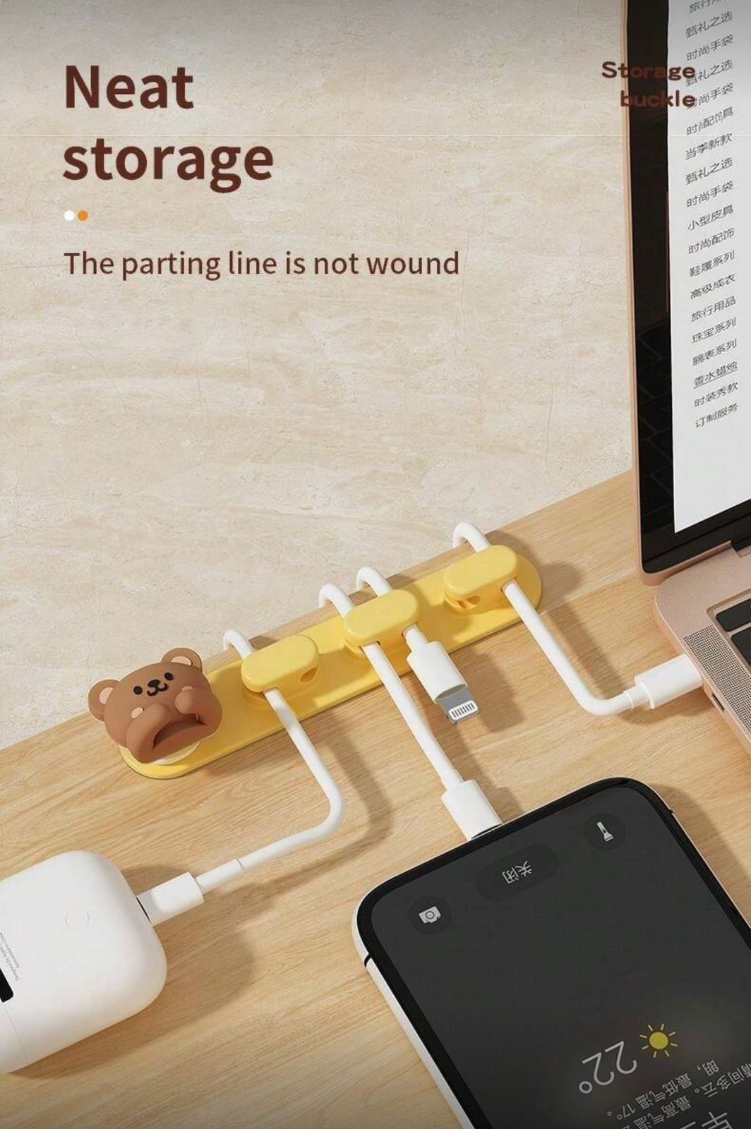 CordBuddy™ 2/3pcs Desktop Cable Manager