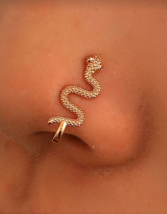 SerpentCharm™ Nose Ring 🐍✨