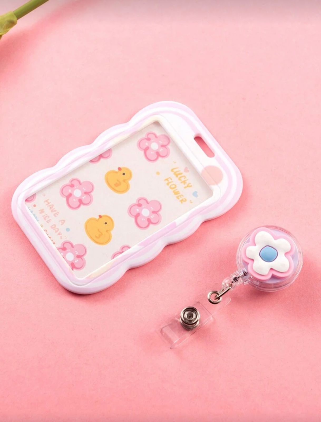 BlossomBadge™ Retractable ID Holder 🌷💖