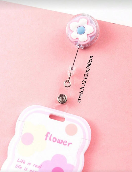 BlossomBadge™ Retractable ID Holder 🌷💖