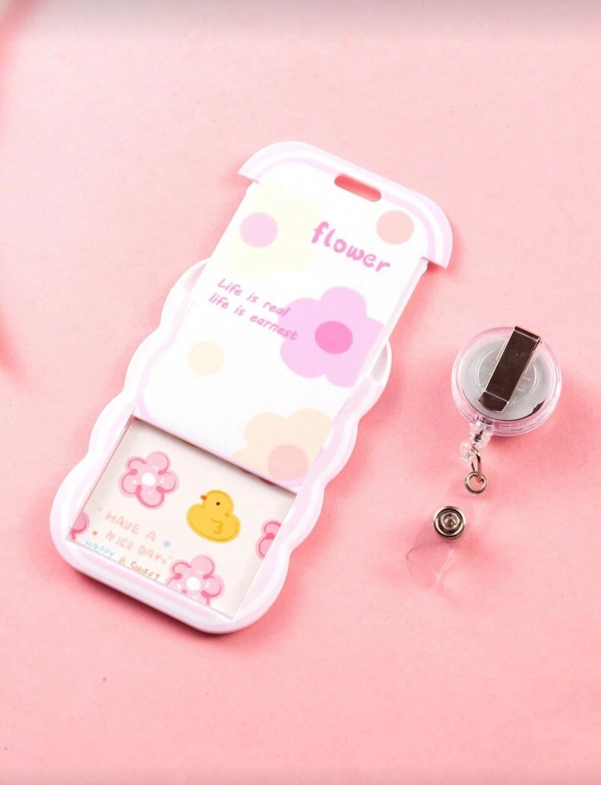 BlossomBadge™ Retractable ID Holder 🌷💖