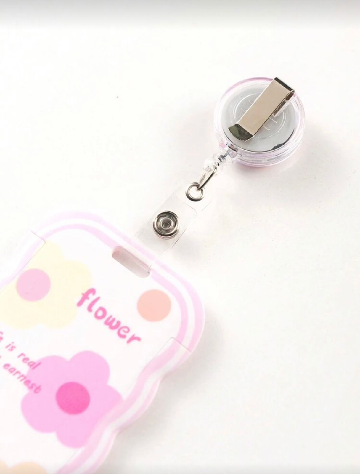 BlossomBadge™ Retractable ID Holder 🌷💖