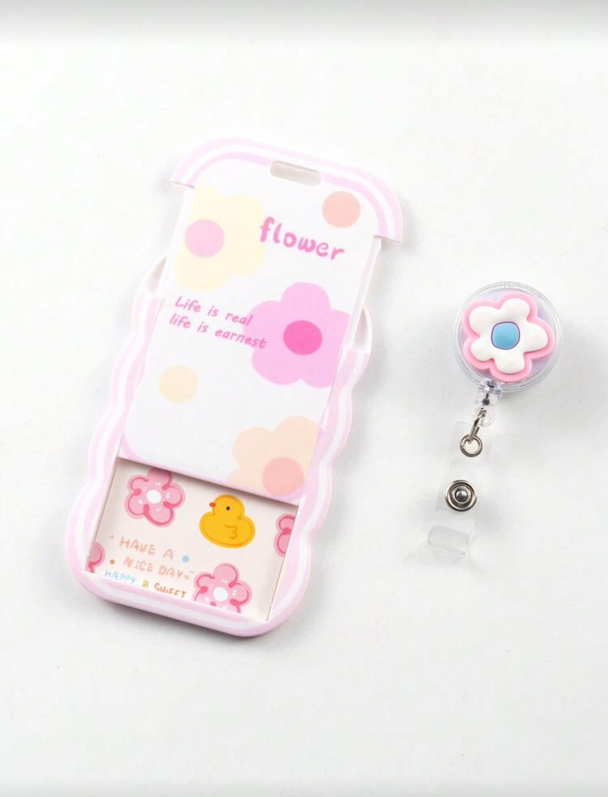 BlossomBadge™ Retractable ID Holder 🌷💖