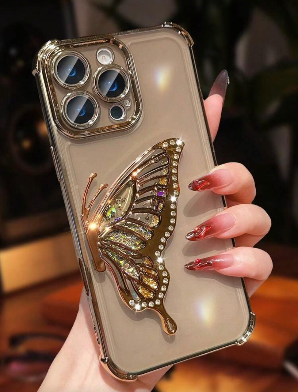 ButterflyGlow™ Liquid Sand Case 🦋✨