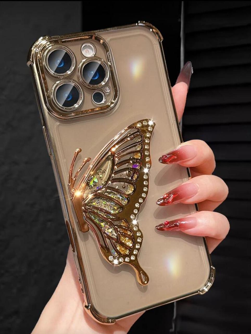 ButterflyGlow™ Liquid Sand Case 🦋✨