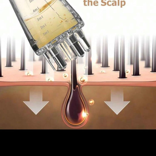 HairGlow™ Scalp Oil Applicator Comb &amp; Massager 💆♀️✨